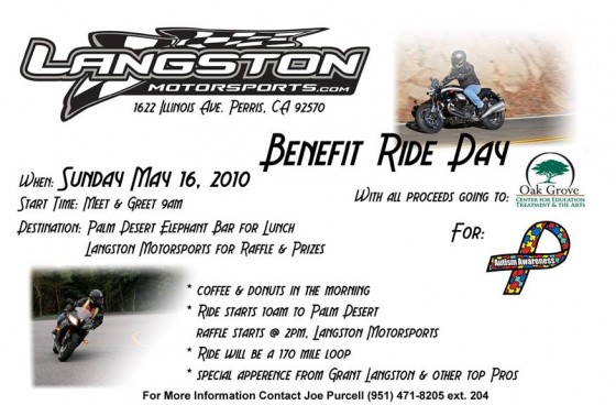 Autism benefit ride