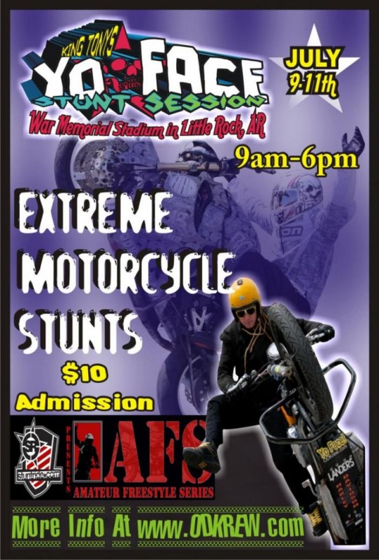 yofaceFlyerFront Yo Face arkansas amateur stunt contest