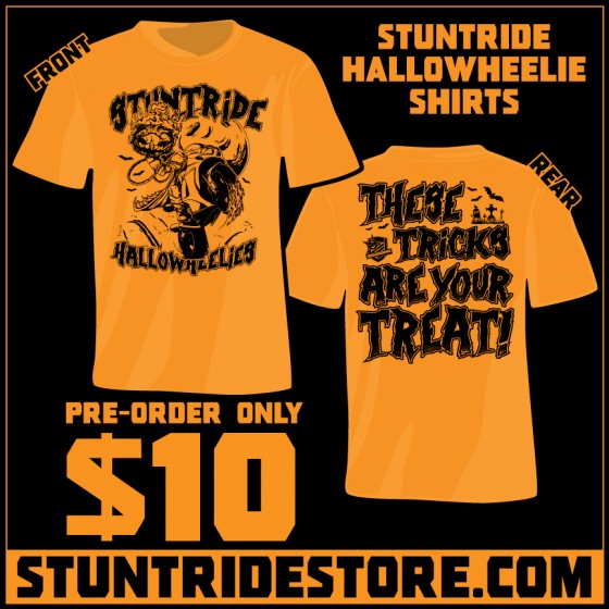 stuntride halloween t-shirt
